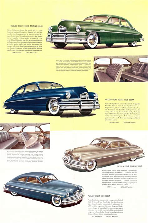 1949 Packard Packard Car Brochure Car Ads