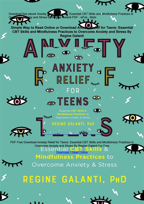 PDF Anxiety Relief for Teens: Essential CBT Skills and Mindfulness