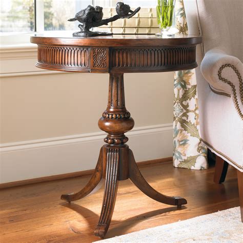 Weston home 2 shelf side table. Hooker Furniture Living Room Accents Round Accent Table ...