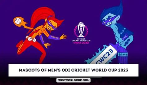 icc unveils the mascots of men s odi cricket world cup 2023 icc cricket world cup