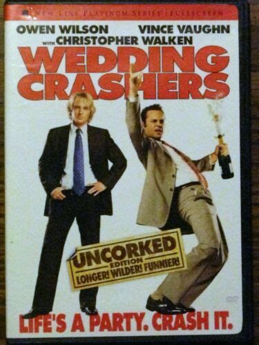 Wedding Crashers Dvd New Line Platinum Series Fullscreen Uncorked