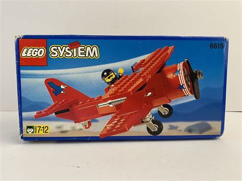 Lego Systems Biplane Eagle Stunt Flyer 6615 1996 5702010966158 Ebay