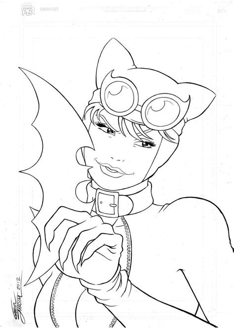 Free Catwoman Coloring Pages Evelynin Geneva