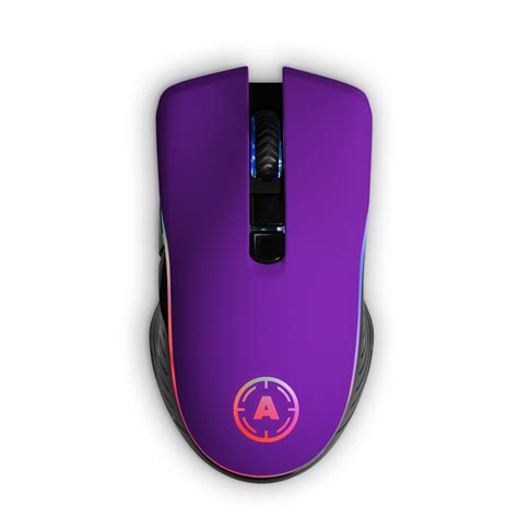 Aim Purple Matt Rgb Mouse Aimcontrollers