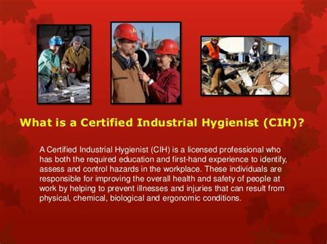 What Is A Certified Industrial Hygienist