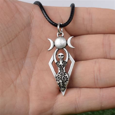 sanlan original pagan wiccan pendant necklace jewelry goddess witchcraft natural jewelry pagan