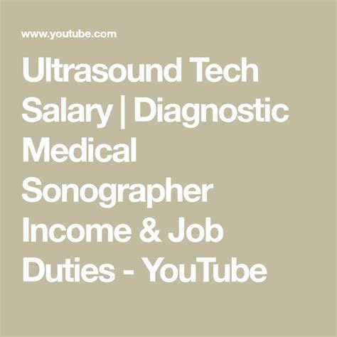 The Words Ultrasound Tech Salray Diagnostic Medical Sonoperer