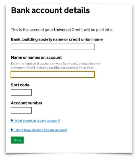 As you open a new bank account, you'll need to provide sensitive information to the bank. Bank account details · Issue #20 · dwp/design-examples ...