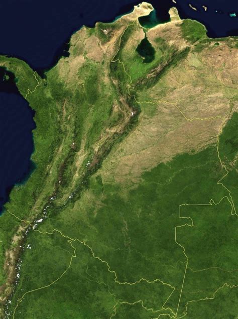 Mapa De Colombia Satelital Mapa De Colombia