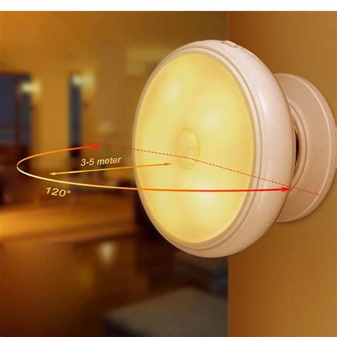 Motion Sensor Night Light Usb Rechargeable 360 Rotate Led With Stick