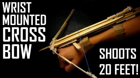 How To Make A Wrist Mounted Crossbow Cheap And Easy Build Youtube
