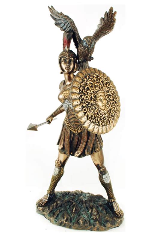 Athena 12 Bronze Statue Dragon Statue Greek Goddess Statue