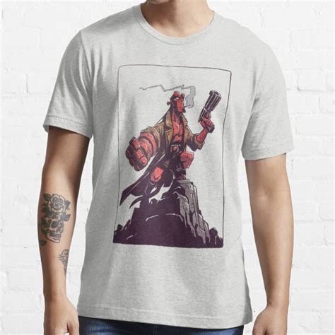 Hellboy Portrait T Shirt For Sale By Kalimbaboy Redbubble Hellboy