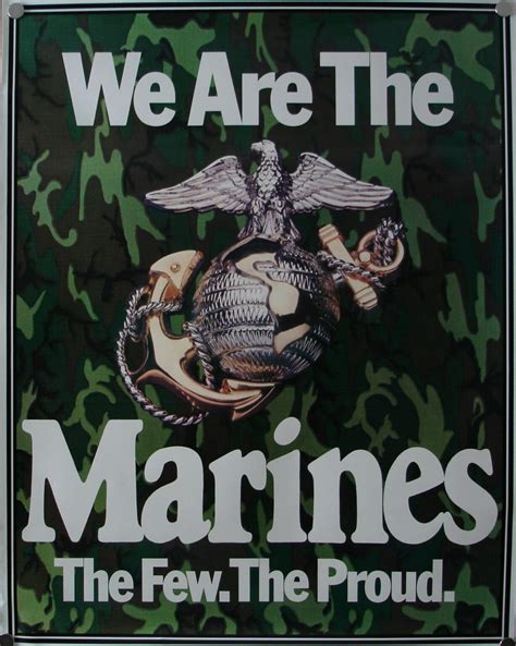 Artist Unknown We Are The Marine The Few The Proud Meehan Military Posters