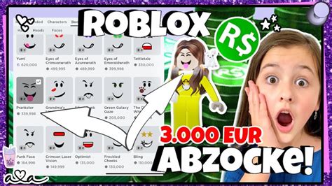 3000 Eur Für Roblox Gesicht Mega Abzocke Von Roblox 😳 Alles Ava