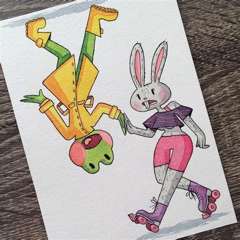 Kasey Golden On Instagram Today S Prompts Were Roller Skates And Rain Boots Anime Girl