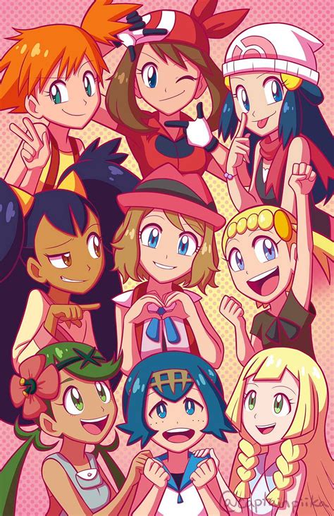 Anime Pokegirls By Thespawner97 Hd Phone Wallpaper Pxfuel