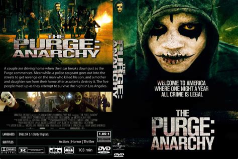 Less anarchic than the first. The Purge: Anarchy DVD Cover (2014) R0 Custom Art