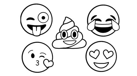 Poop Emoji Coloring Pages Printable Shelter Emoji Coloring Pages