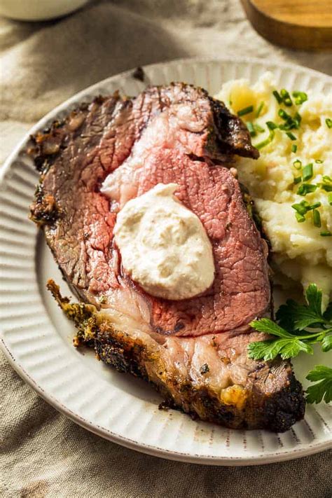 Boneless Prime Rib Recipe With A Garlic Herb Crust The Wicked Noodle