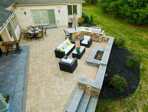 Pavers vs concrete pros cons comparisons and costs. Paver Patio With Fire Pit Cost | TcWorks.Org
