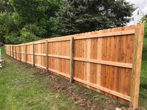 Residential Fencing Cedar Fence View From The Back Cedar Privacy