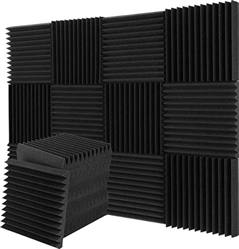 Donner 12 Pack Acoustic Foam Panels Wedges Fireproof Soundproofing