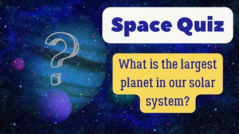 Space Quiz What Do You Know About Space Youtube