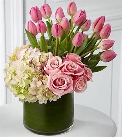 Fresh Tulips Hydrangea Roses Flowers From Holland Voted 1 Flower