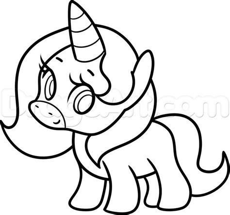 How To Draw A Simple Unicorn Step By Step Unicorns Fantasy Free