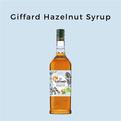 Giffard Hazelnut Syrup 1litre Lazada