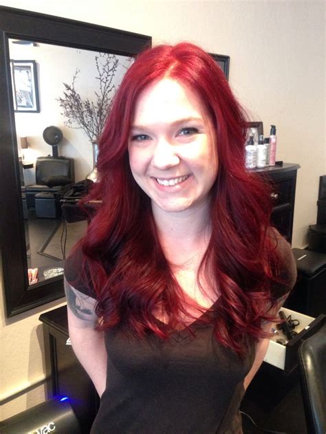 Vibrant Red Long Hair Styles Hair Styles Vibrant Red