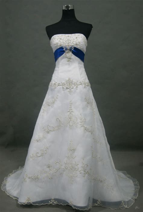 Wedding Dresses White And Blue Bestweddingdresses