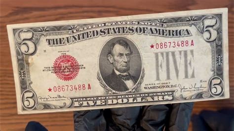 How Much Is A 1928 5 Dollar Bill Star Note Worth Youtube