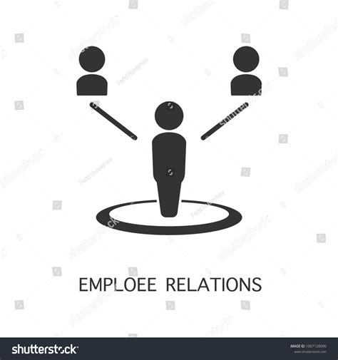 Employee Relations Vector Icon Simple Element Stock Vector Royalty