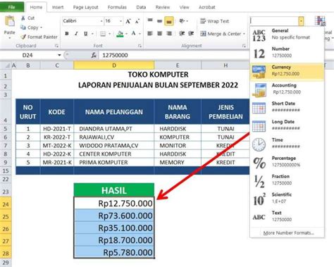 Cara Mudah Mengubah Data Dolar ke Rupiah di Excel