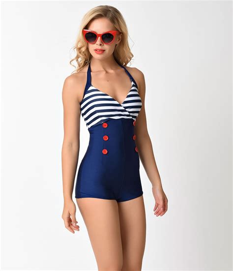 Retro Style Bathing Suits Pics Beach Outfit