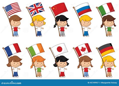 Banderas Del Mundo Ilustración Del Vector Imagen 45749957