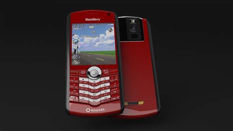 blackberry rogers pearl 8100 cellphone 3d model cgtrader