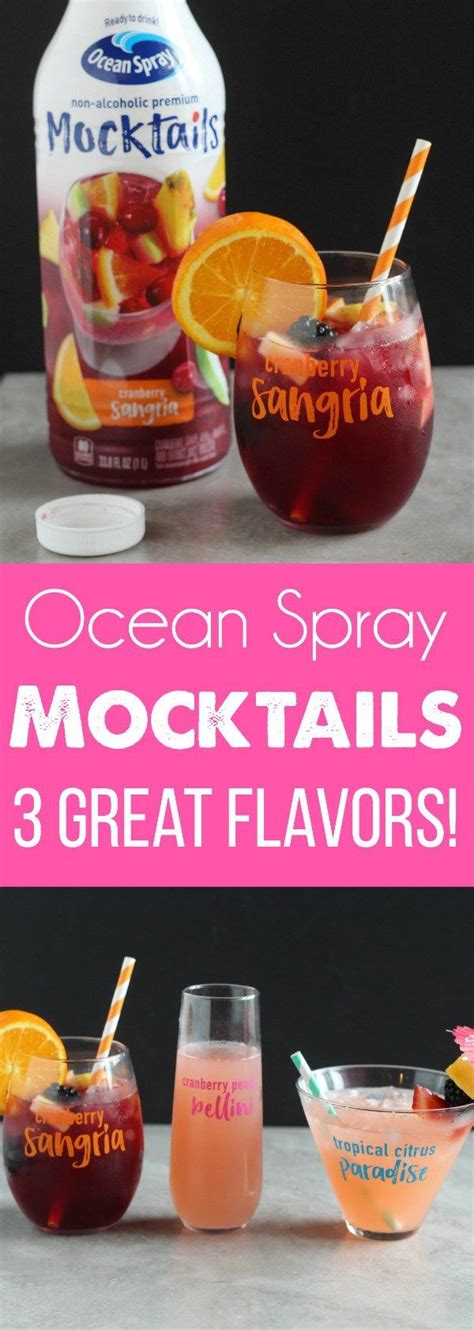 looking to unwind without worries introducing ocean spray® mocktails