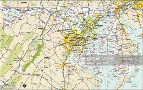Maryland Highway Map Photos And Premium High Res Pictures Getty Images