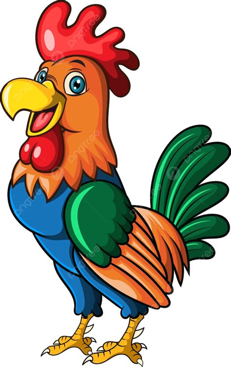 Funny Rooster Clipart Transparent Png Hd Cartoon Funny Rooster On