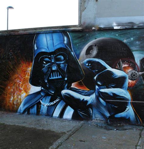 Darth Vader By Artist Flow Graffiti Street Art Graffiti Art Urban Art