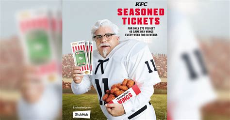 กินวนไป Kfc สหรัฐฯ ทำแคมเปญต้อนรับ Nfl ขายตั๋วกินปีกไก่ 528 ชิ้นใน 10