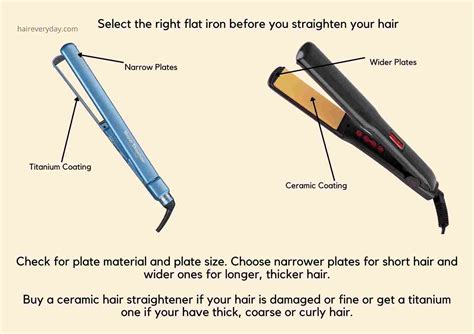 How To Straighten Hair With Flat Iron Using A Hair Straightener In 7