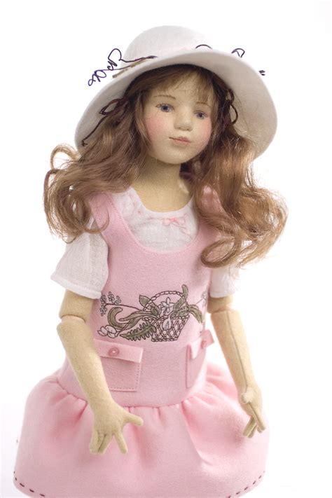 Jackie Felt Molded Limited Edition Art Doll By Maggie Iacono