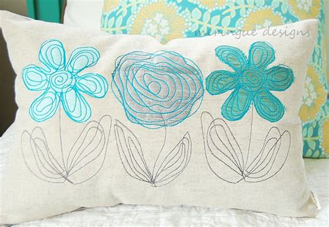Scribbled Daisy Machine Embroidery Designs Etsy