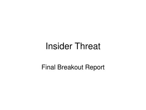 Ppt Insider Threat Powerpoint Presentation Free Download Id3036036