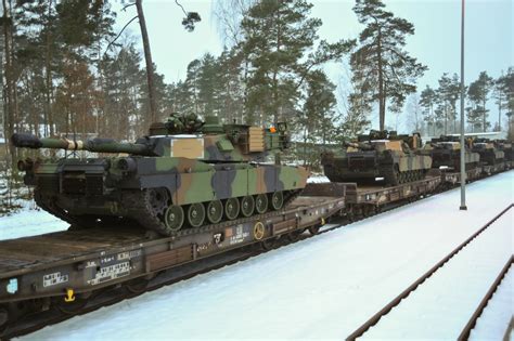 Dvids Images Eas M1a2 Tanks Arrive In Grafenwoehr Image 1 Of 8