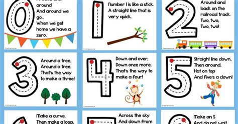 number formation rhymes number formation school  math